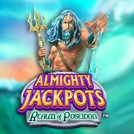 Official Jackpots logo: Almighty Jackpots – Realm of Poseidon by Novomatic at Action Casino
