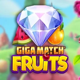 Giga Match Fruits online game logo by RubyPlay on casinoaction-nz.com