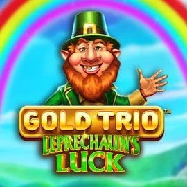Gold Trio Leprechaun's Luck online game logo by Playtech on casinoaction-nz.com