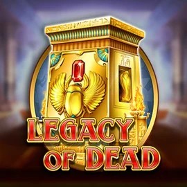 Slots logo of Legacy of Dead from Play'n GO at Action Casino