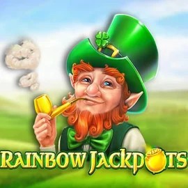 Rainbow Jackpots logo by Red Tiger Gaming at Action Casino