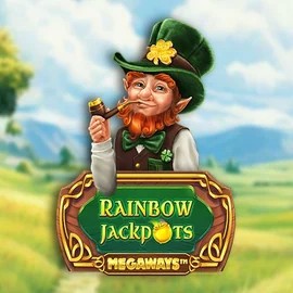 Rainbow Jackpots Megaways slot logo by Red Tiger Gaming at Action Casino