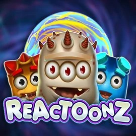 Reactoonz logo – Slots by Play'n GO at Action Casino