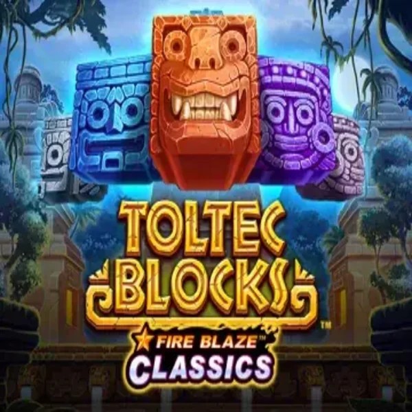 Fire Blaze: Toltec Blocks online game logo by Rarestone Gaming on casinoaction-nz.com