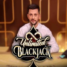 Unlimited Blackjack online game logo by Ezugi on casinoaction-nz.com